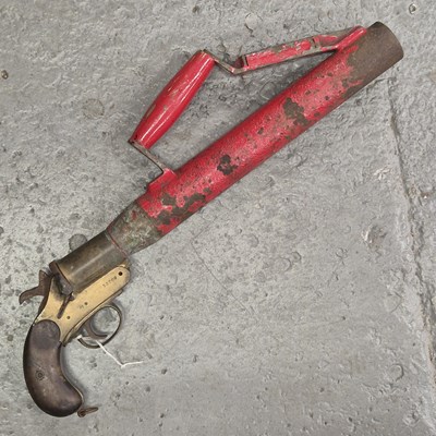 Lot 197 - A rare Schermuly line-throwing gun, complete...