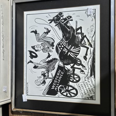 Lot 1503 - Cartoons. 2 x Stanley Franklin signed and...