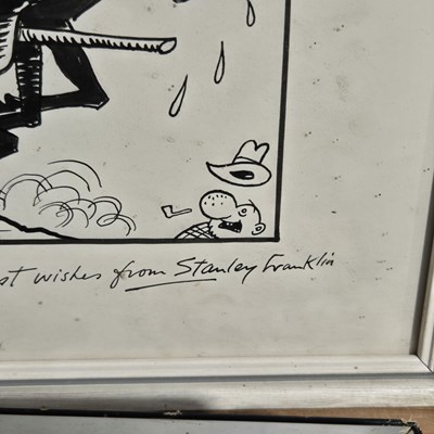 Lot 1503 - Cartoons. 2 x Stanley Franklin signed and...