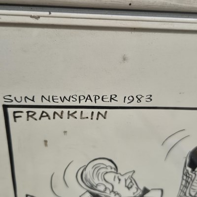 Lot 1503 - Cartoons. 2 x Stanley Franklin signed and...