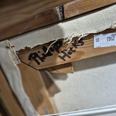 Lot 1524 - Phillip Hicks. (20th century) abstract. oil on...