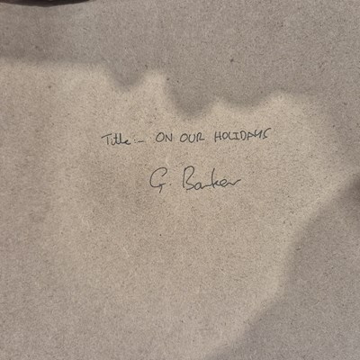 Lot 1540 - G. Barker (20th century) "watching the regatta"...