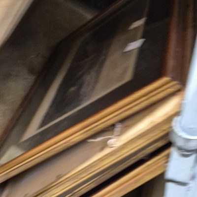 Lot 1543 - Two vintage oriental silk panels and a...