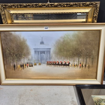 Lot 1547 - Klitz. (20th century) Changing the Guard. oil...