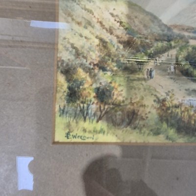 Lot 1550 - Two antique watercolours, coastal scenes.