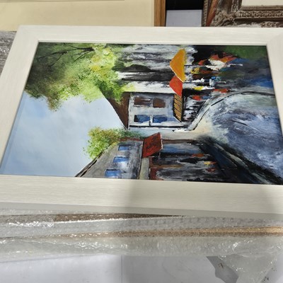 Lot 1558 - A group of 7 framed artworks, mostly coastal...