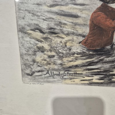 Lot 1563 - A large colour sporting print "Thanks Awfully"