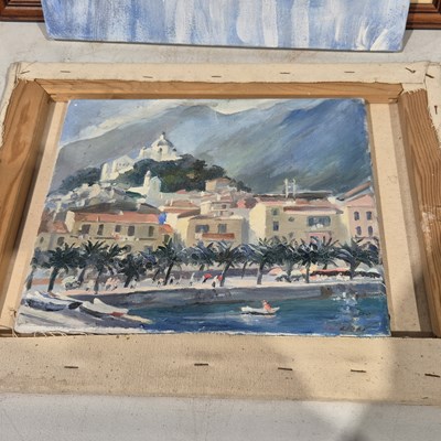Lot 1568 - Five various oil on canvas paintings