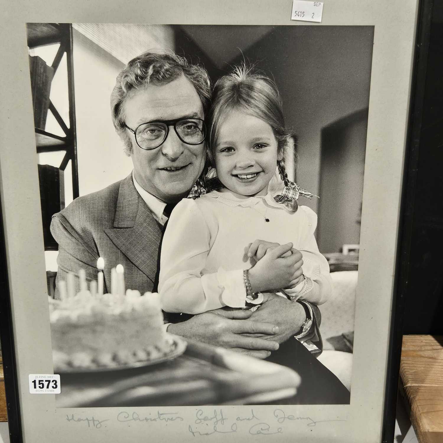 Lot 1573 - Two signed and inscribed Michael Caine...