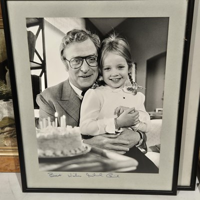 Lot 1573 - Two signed and inscribed Michael Caine...