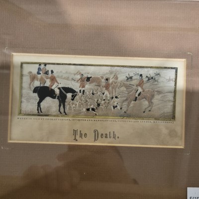 Lot 1575 - A set of seven Thomas Stevens woven silk...