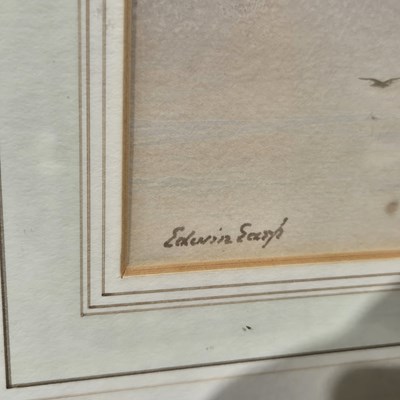 Lot 1576 - Edwin Earp.(1851-1945) A rural riverside track...