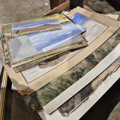 Lot 1580 - A large collection of unframed early 20th...