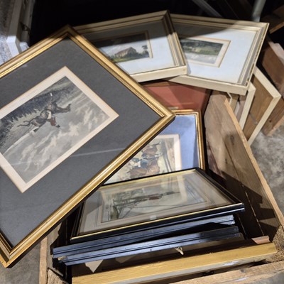 Lot 1582 - 19th century and later prints and engravings,...