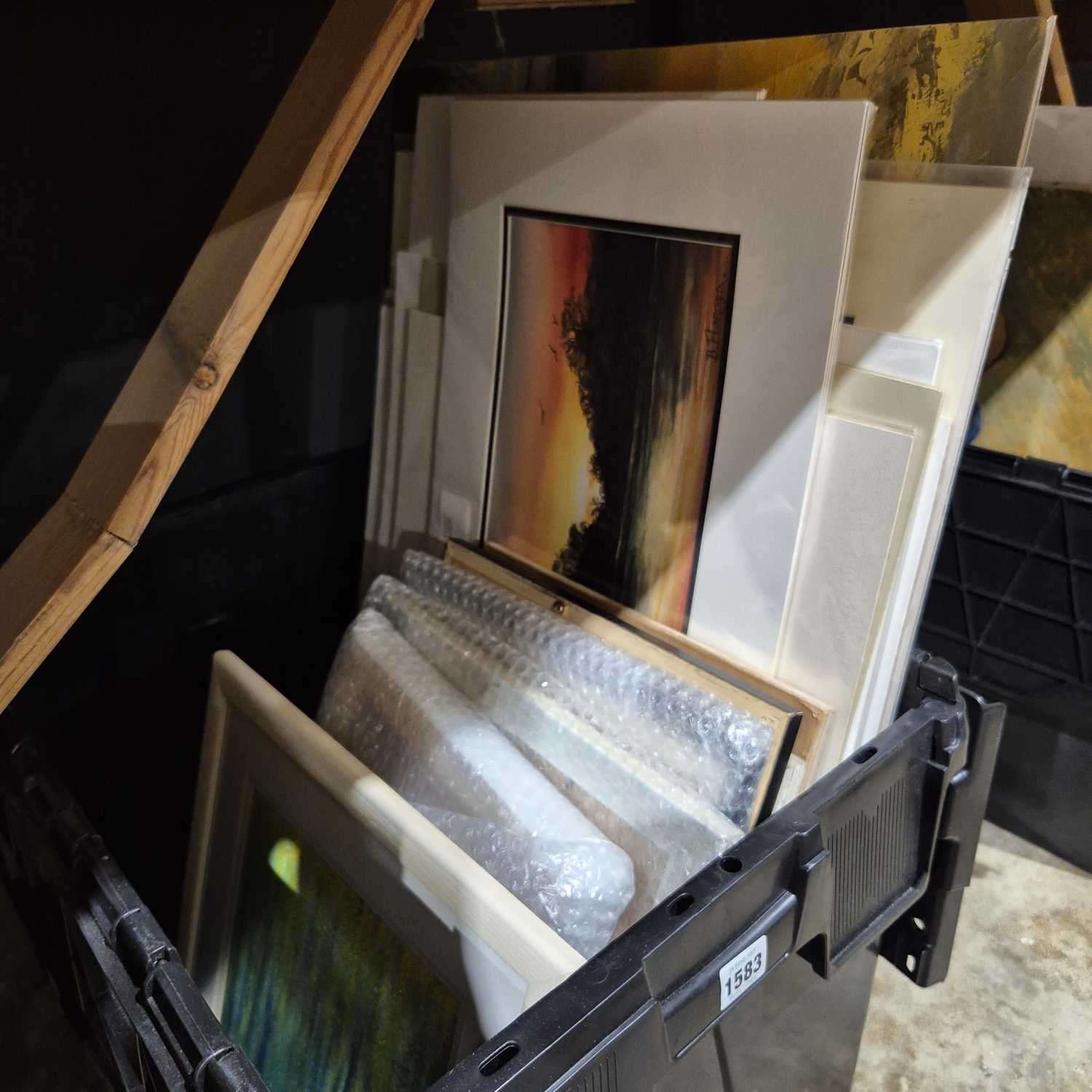 Lot 1583 - A large selection of modern watercolours,...