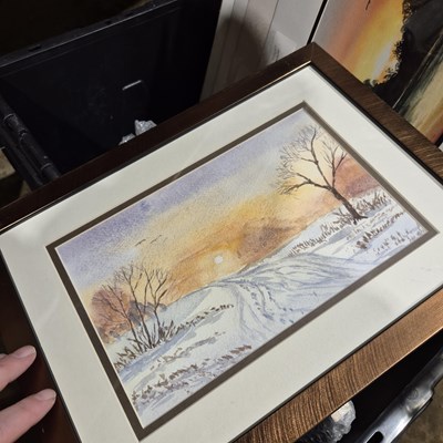 Lot 1583 - A large selection of modern watercolours,...