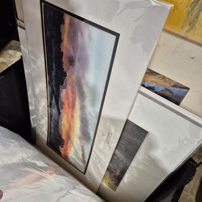 Lot 1583 - A large selection of modern watercolours,...