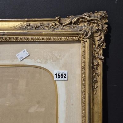 Lot 1592 - A large late Victorian pastel study of a lady...