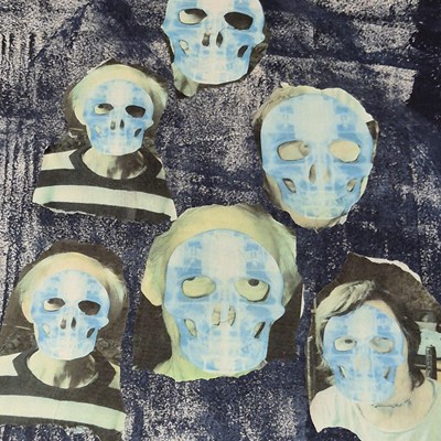 Lot 1594 - Two large contemporary oil/acrylic on canvas...