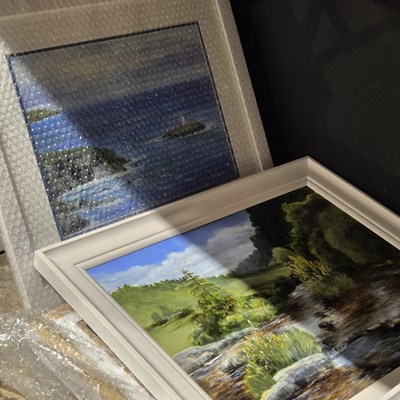 Lot 1596 - A large collection of new framed artworks,...