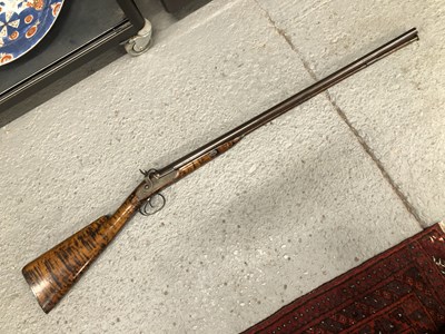 Lot 191a - A 19th-century double-barreled percussion...