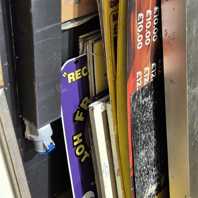 Lot 1608 - A collective group of large restaurant menu signs