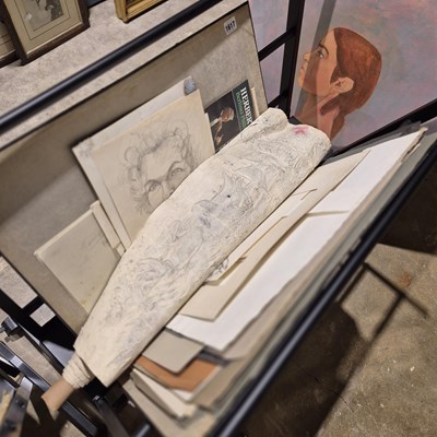 Lot 1617 - A folio of prints and pictures.