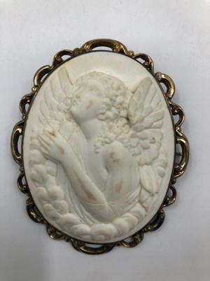 Lot 1061 - Group of carved panel jewellery depicting...