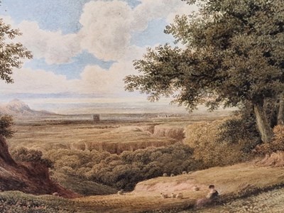 Lot 1177 - John Sell Cotman (1782-1842), a shepherdess...