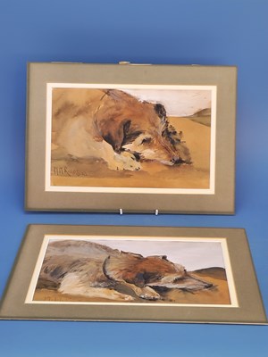Lot 1179 - M M Ridger (early 20th century), terriers, a...