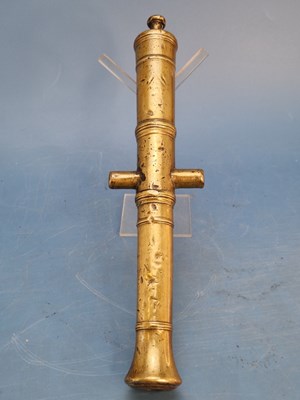 Lot 1183 - A bronze cannon barrel, possibly 18th...