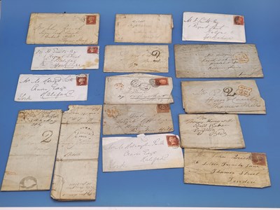 Lot 1185 - A collection of early Victorian letters and...
