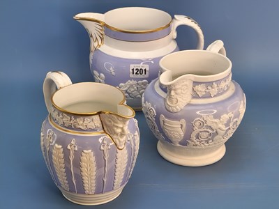 Lot 1201 - Attributed to 19th century Spode, three...