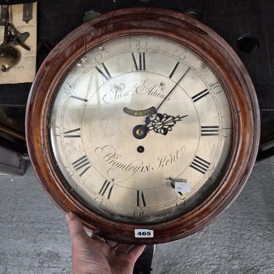 Lot 465 - A mahogany cased fusee wall clock, the...