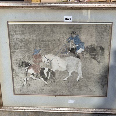 Lot 1627 - A print after the ancient Chinese original,...