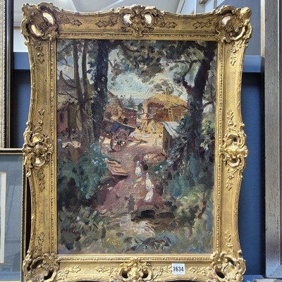 Lot 1634 - An early mid-20th Century impressionist oil on...
