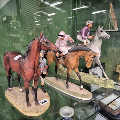 Lot 500 - Three David Geenty Hamilton Collection jockey...