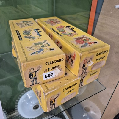 Lot 507 - Four boxed Pelham puppets