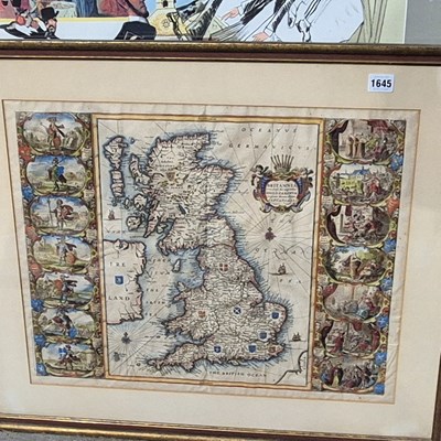 Lot 1645 - Jan Blaeu, a 17th-century hand-coloured map of...
