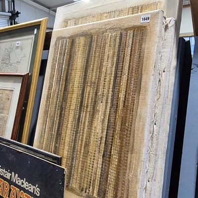 Lot 1649 - For abstract works on canvas.