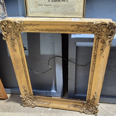 Lot 1651 - An antique gilt picture frame. 50 x 64cms...