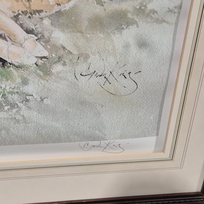 Lot 1671 - Gordon King. A large framed, signed limited...