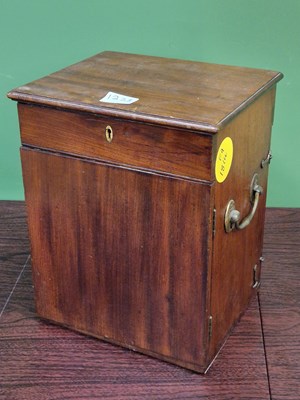 Lot 1223 - A 19th century mahogany apothecary's chest,...