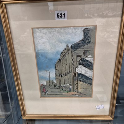 Lot 531 - Louise Annand, 'Townhead Glasgow', tenement...