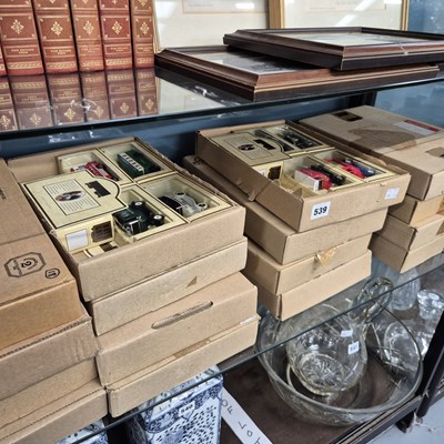 Lot 539 - Sixteen cardboard postal packages of boxed...