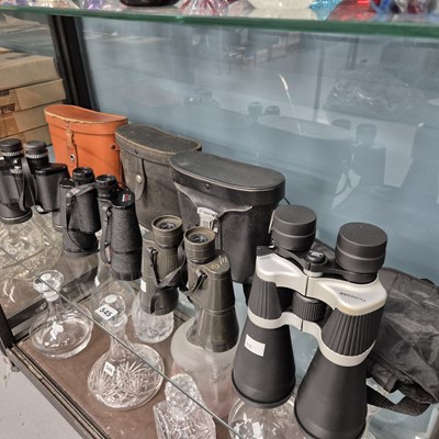 Lot 545 - Four cased pairs of binoculars by Bresser Carl...