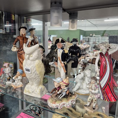 Lot 568 - Doulton, Viennese and German figurines