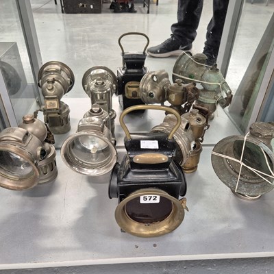 Lot 572 - Five various live fuel cycle and related lamps