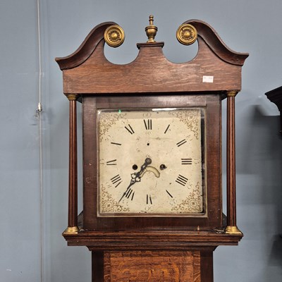Lot 2 - A George III oak cased 30-hour longcase clock