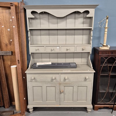 Lot 8 - A painted pine dresser